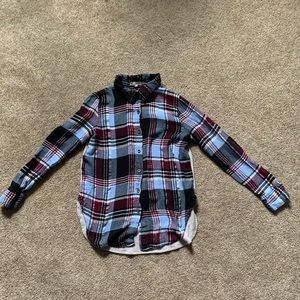 Girl plaid long sleeve (D033)